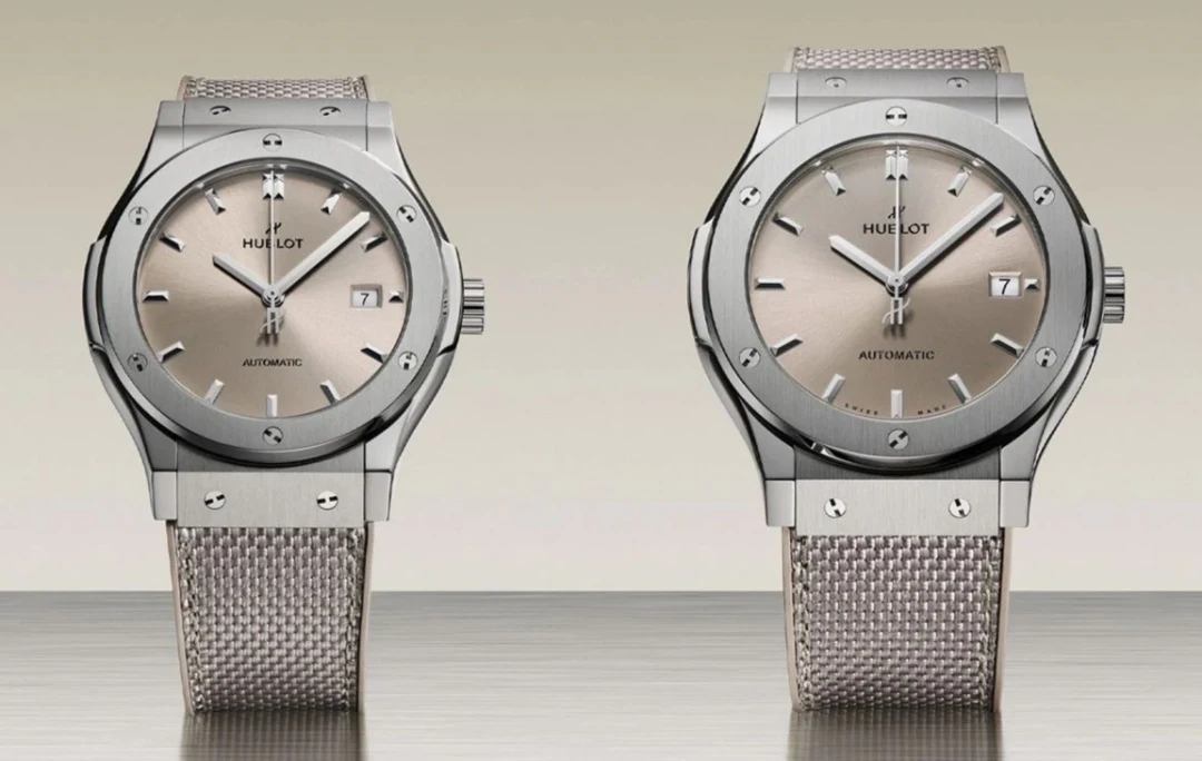 顛覆形象!Hublot宇舶表2024年推出Essential Taupe性冷淡風腕錶