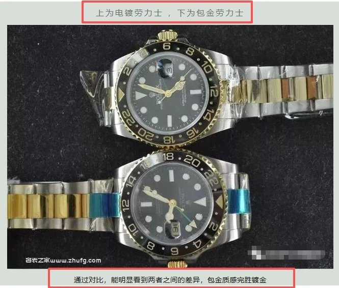 包金手錶細節特寫圖
