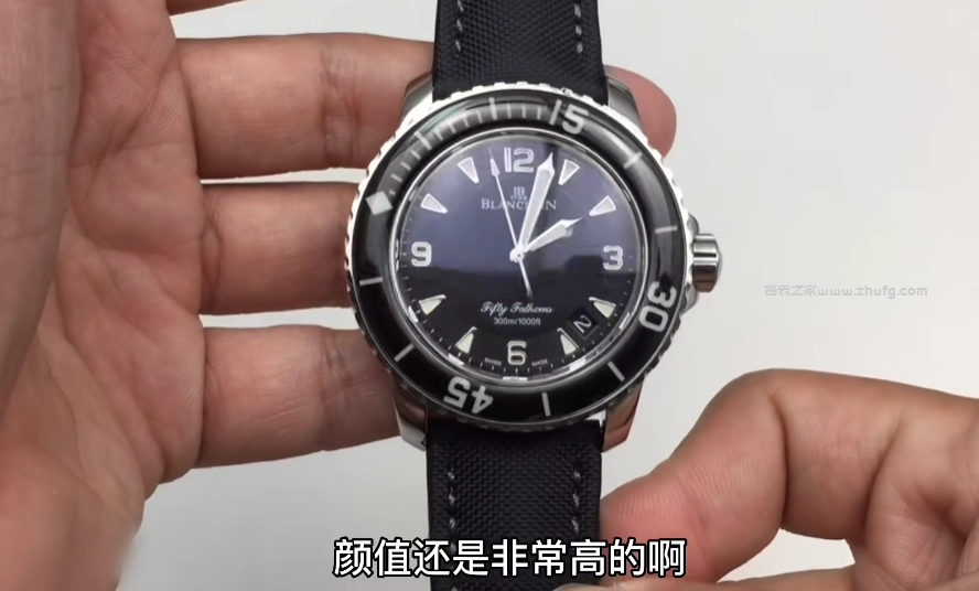 寶珀五十噚佩戴效果與尺寸展示