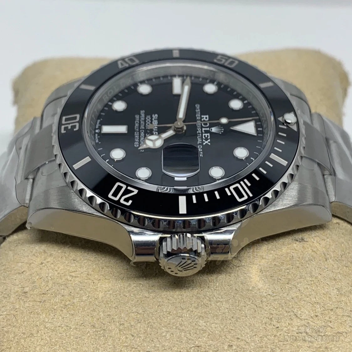 VS Factory Submariner 126610LN Crown Side Profile Detail