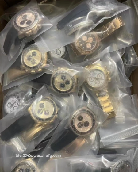 市場內各品牌手錶展示