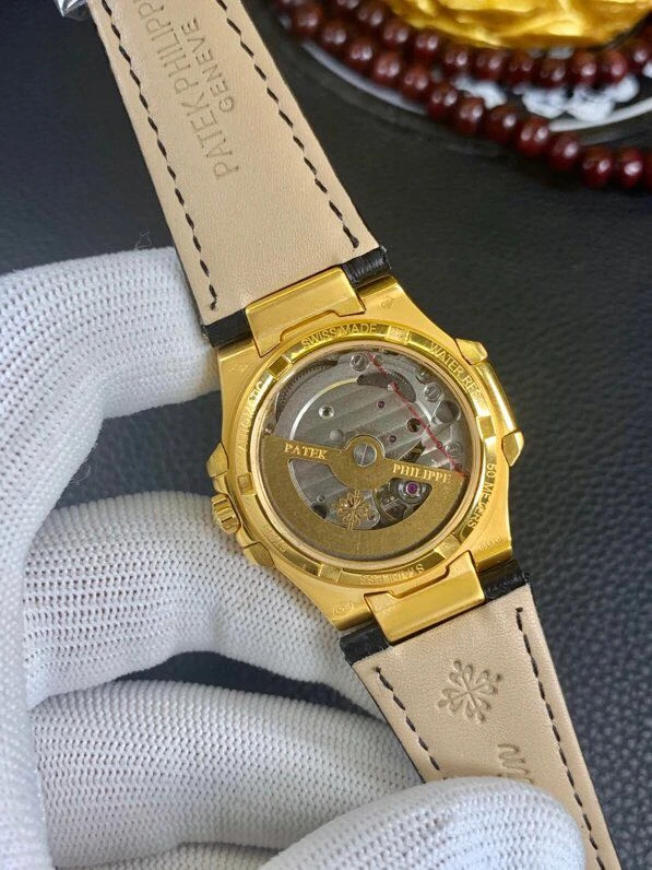 百達翡麗18K金錶南非真鑽機械復刻錶真金不掉色女士腕錶帶證書機芯圖