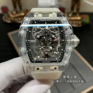 理查德米勒 RM56-01 全透明 藍寶石 陀飛輪 復刻腕錶