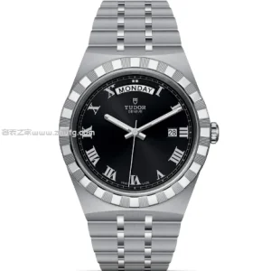 V7廠出品｜頂級復刻｜帝舵皇家M28600-0003 黑面星期日曆鋼帶腕錶