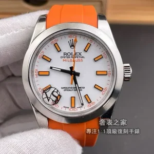 勞力士 Milgauss 116400 閃電針 綠玻璃 膠帶款 高端復刻