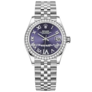 勞力士日誌型M278384RBR-0030鑲鑽女錶 1:1復刻手錶 31MM